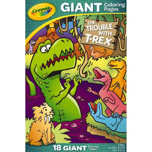 Crayola Giant T-Rex Coloring Pages 18 Pages
