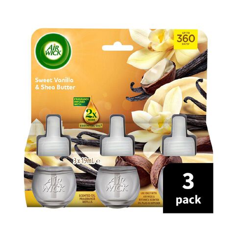 Air Wick Sweet Vanilla & Shea Butter Plug-in Refills 3 Pack