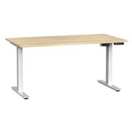 Agile Electric Height Adjustable Desk 1500 Atlantic Oak/White