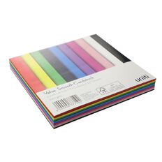 Uniti Value Cardstock Smooth 220gsm Bright's 60 Sheets 6in x 6in