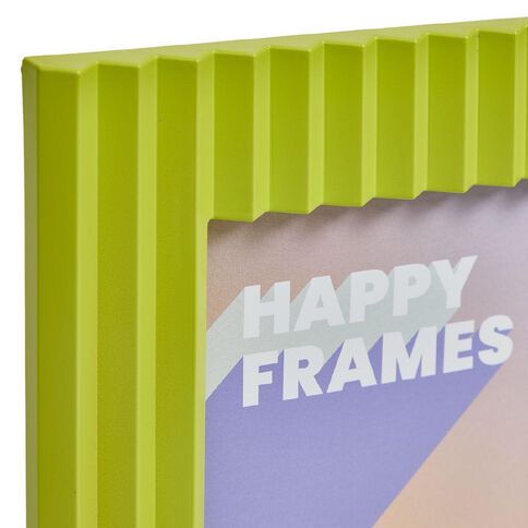 Happy Frames Large Vertical Ribbed 13x18 Lime