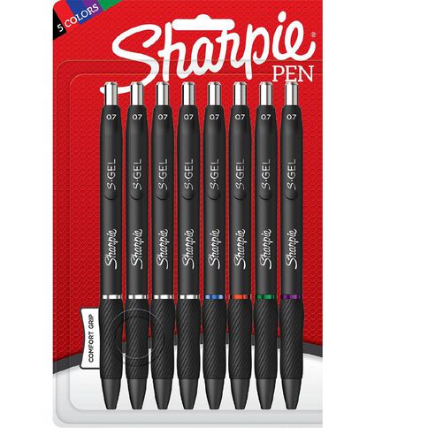 Sharpie Gel Retractable 0.7mm Gel Pen Assorted 8 Pack
