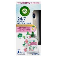 Air Wick Apple Blossom & Fresh Cotton Automatic Spray Starter Kit 228ml