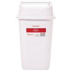 Living & Co Flip Lid Rubbish Bin White 15L