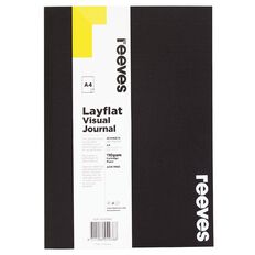 Reeves Visual Journal Layflat Black A4 30 Sheets