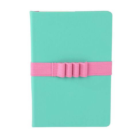 Uniti Stationery Brights Teal Elas A5 Hard Cover Notebook