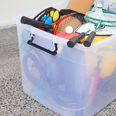 Living & Co Rolling Organiser 110L Clear