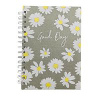 Uniti Urban Spiral Daisy Linen Notebook A5