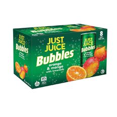 Just Juice Bubbles Orange Mango 250ml x 8