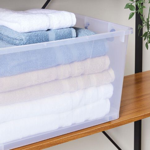 Living & Co Rolling Organiser 42L Clear