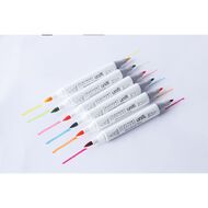 Uniti Dual Ended Markers Neon 6 Pack