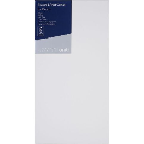 Uniti Plat Canvas 8 Inch x 16 Inch 380gsm