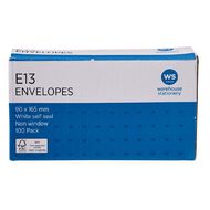 WS Envelope E13 Seal 100 Pack