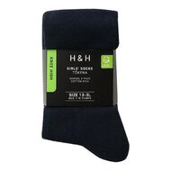 H&H Girls' School Knee High Socks 5 Pack