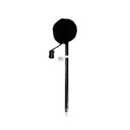 Kookie Pencil with Fluffy Top With Charm Black
