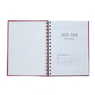 WS Mid Year Diary Spiral Week To View Red
