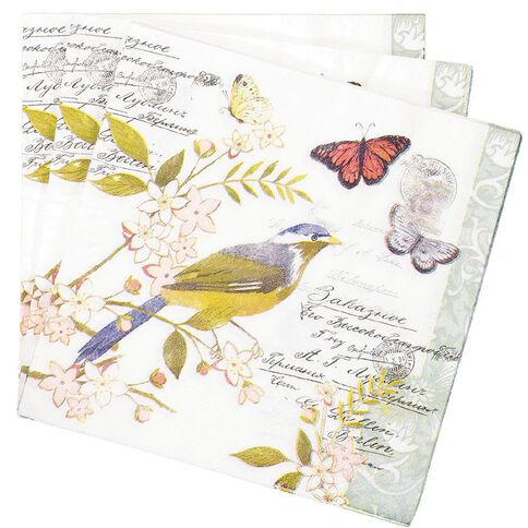 Artwrap Kiwi Summer Series Napkins 2-ply 30cm x 30cm 20 Pack