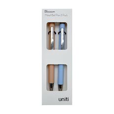 Uniti Blossom Metal Pens 2 Pack