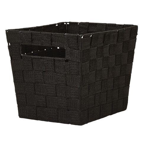 Living & Co Woven Basket Black Small