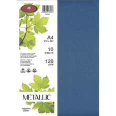 Direct Paper Metallic Paper 120gsm Sapphire A4 10 Pack