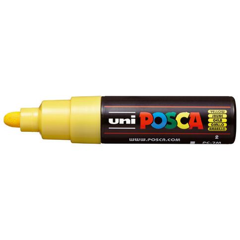 Uni Posca Marker 4.5-5.5mm Bold Bullet Yellow