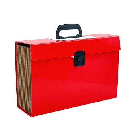 WS Concertina File 19 Pocket Red