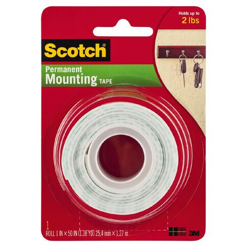 Scotch 114/DC Heavy Duty Mounting Tape 25mm x 1.27m