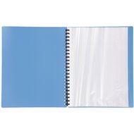 WS Clear Book Refillable 20 Leaf Blue A4