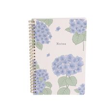 Uniti Adults Hydrangea A5 Spiral Notebook