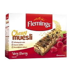 Flemings Chewy Muesli Very Berry 180g