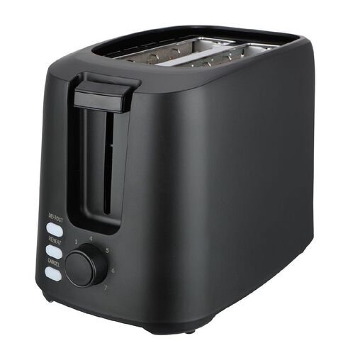 Living & Co 2 Slice Toaster Matte Black