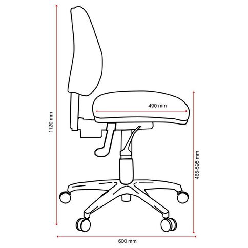 Buro Seating Roma 2 Lever Midback Chair Green Mid