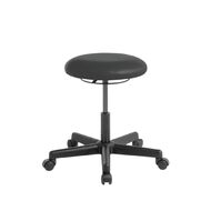 Eden Button Stool Black Vinyl