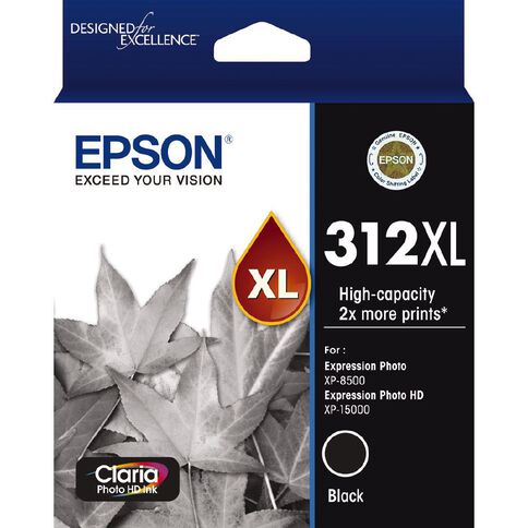 Epson Ink 312XL Black Ink Claria Photo HD (500 Pages)