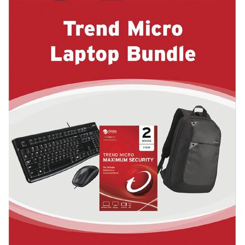 Trend Micro Bundle with Logitech MK120 and Targus 15.6 Laptop Backpack