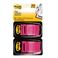 Post-It Flags 2 Pack Bright Pink Mid
