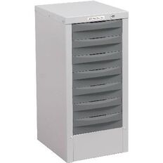 Precision Multi 7 Drawer Silver Grey