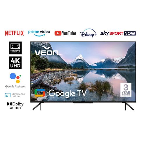 Veon 75 Inch 4K Ultra HD Google Smart TV VNG22F7522
