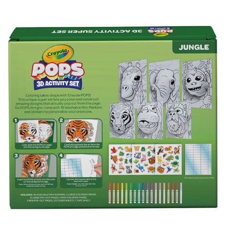 Crayola Pops 3d Activity Super Set - Jungle