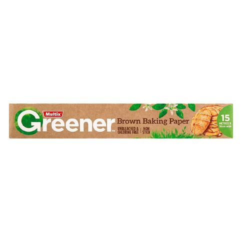 Multix Greener Brown Baking Paper 15m x 30cm