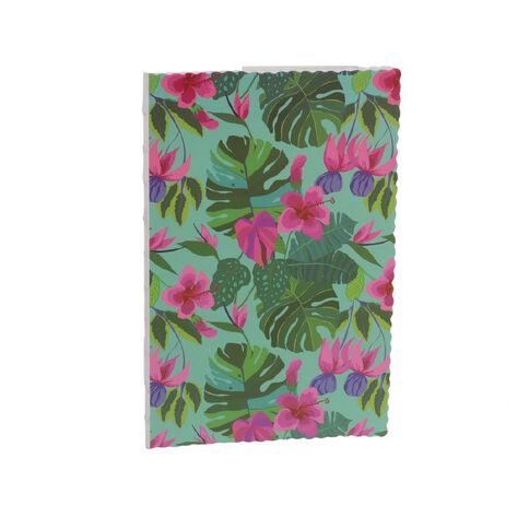 Uniti Adults Tropical Crush A5 Leaves Notebook