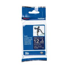 Brother TZERN34 Ribbon Tape Gold on Navy 12mm x 4m