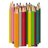 Kookie Coloured Pencils Half Size 24 Pack