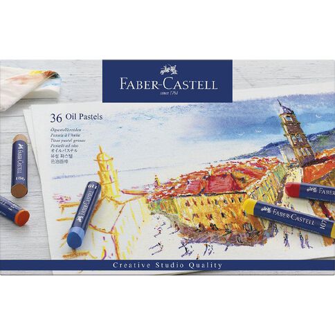 Faber-Castell Goldfaber Oil Pastels 36 Pack Multi-Coloured