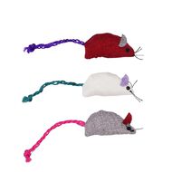 Petzone Cat Toy Mice Assorted 3 Pack