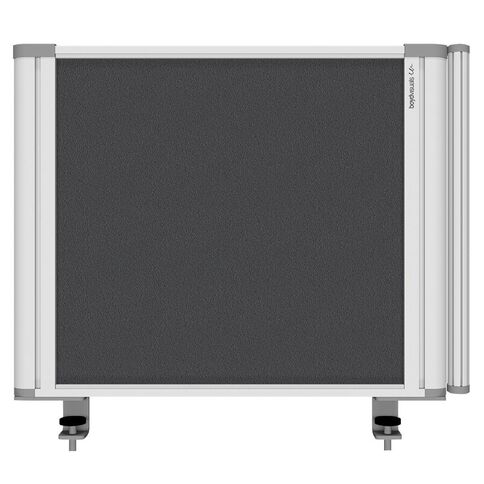 Boyd Visuals Desk Mounted Partition 560W Grey Mid