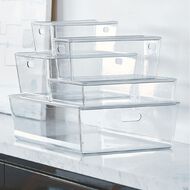 Living & Co Lisse Lidded Organiser Clear 26L