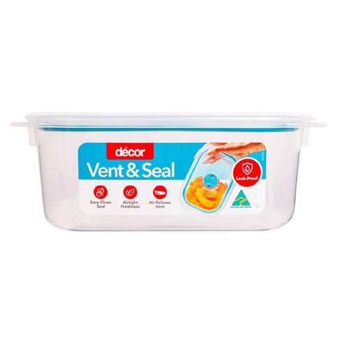 Decor Vent & Seal Plastic Oblong 1L