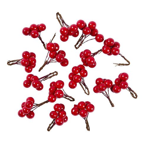 Wonderland Novelty Berry/Pine Christmas Craft Pieces Assorted