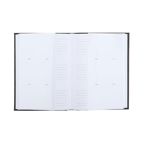 Living & Co Photo Album 300 Pockets 4in x 6in Black 4in x 6in